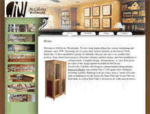 Tablet Screenshot of mcgilvraywoodworks.com